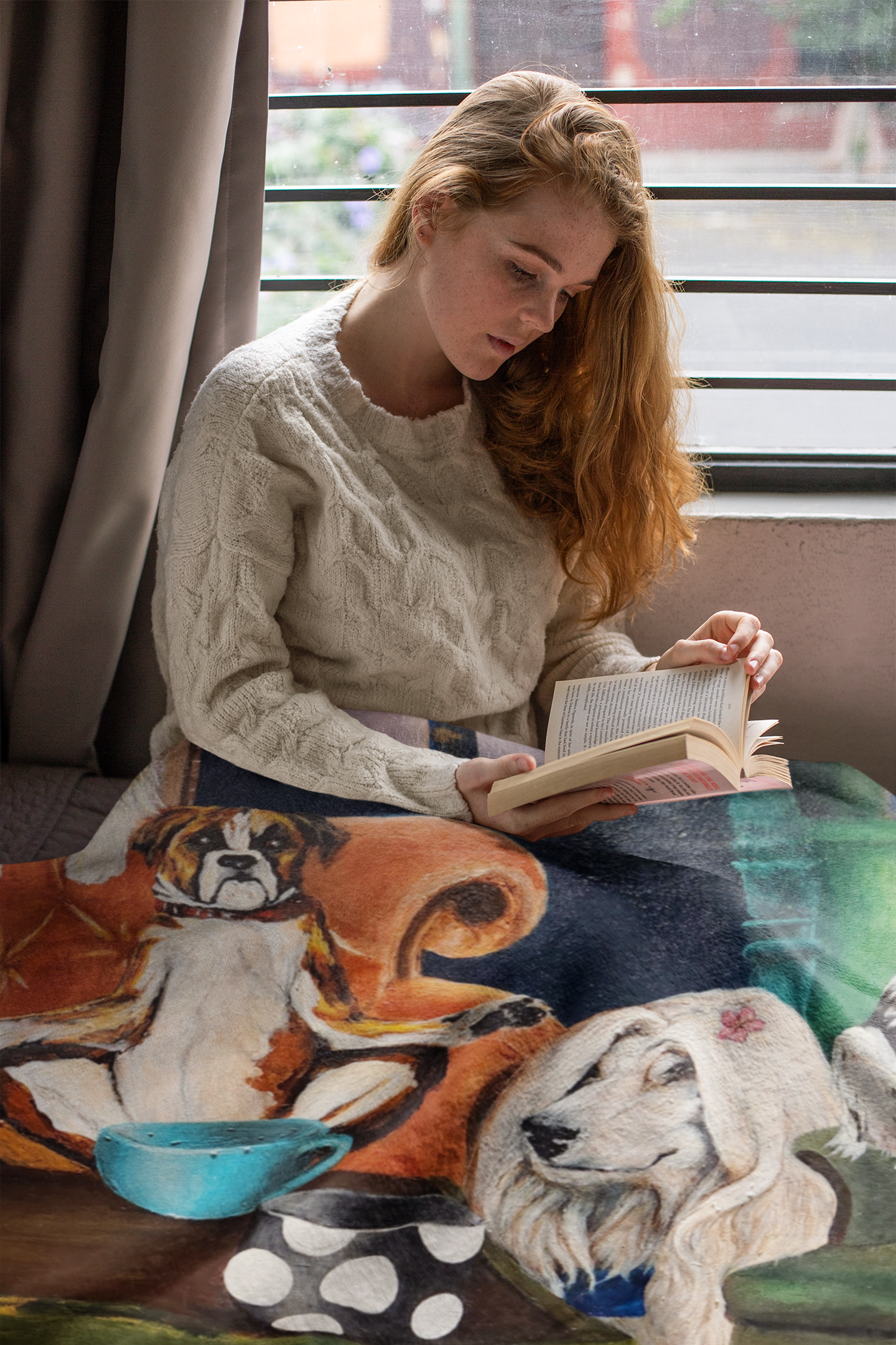 Plush Throw Blanket - "Central Bark"