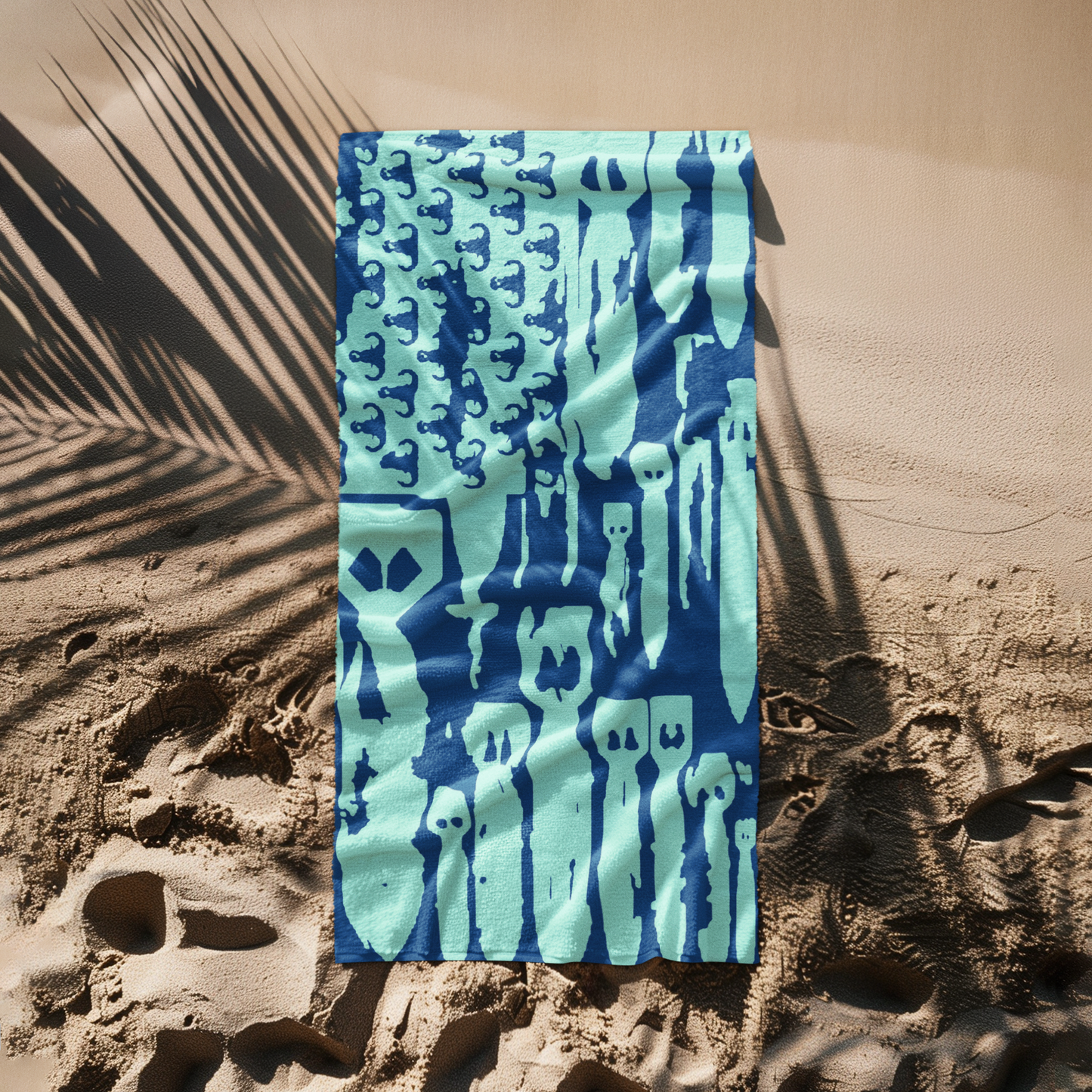 Beach Towel - "EOD Bomb Flag" (Blues)