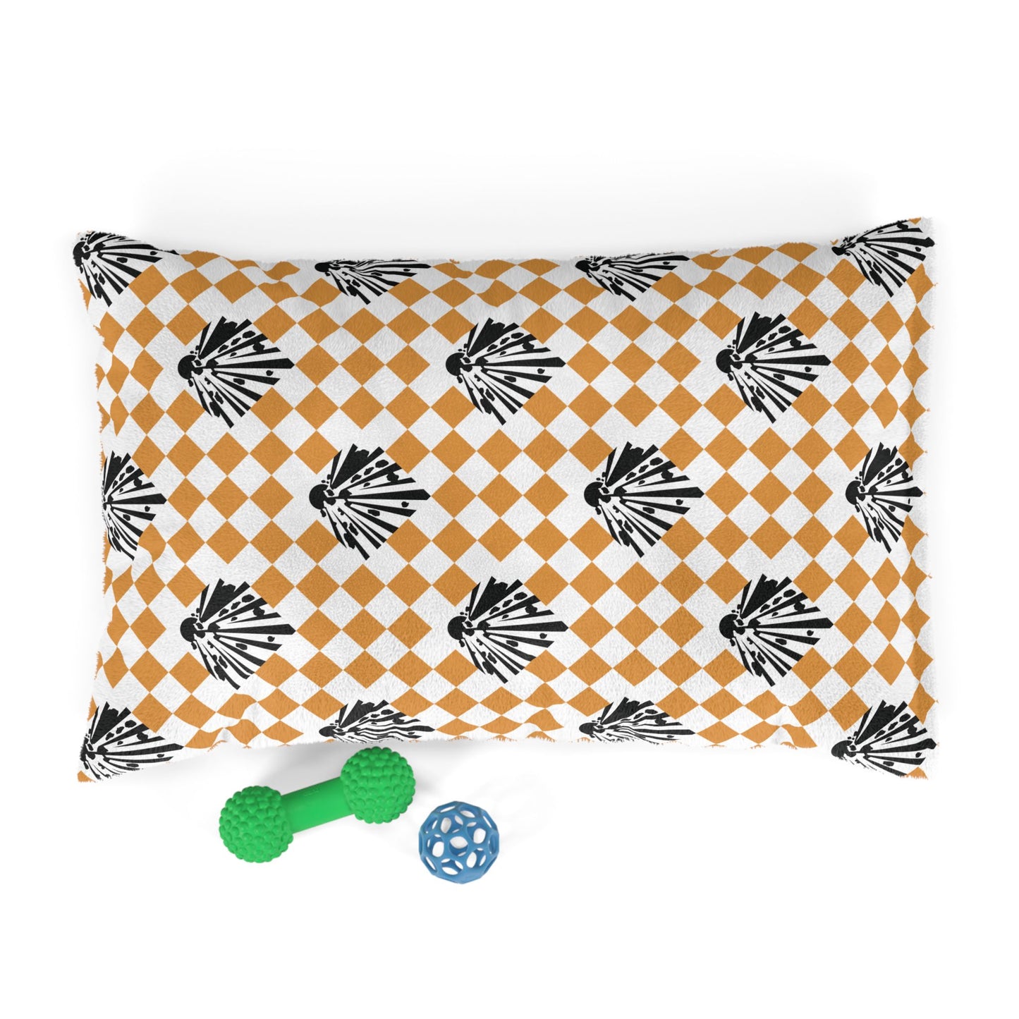 Pet Bed — "Hazard Placard Harlequin"