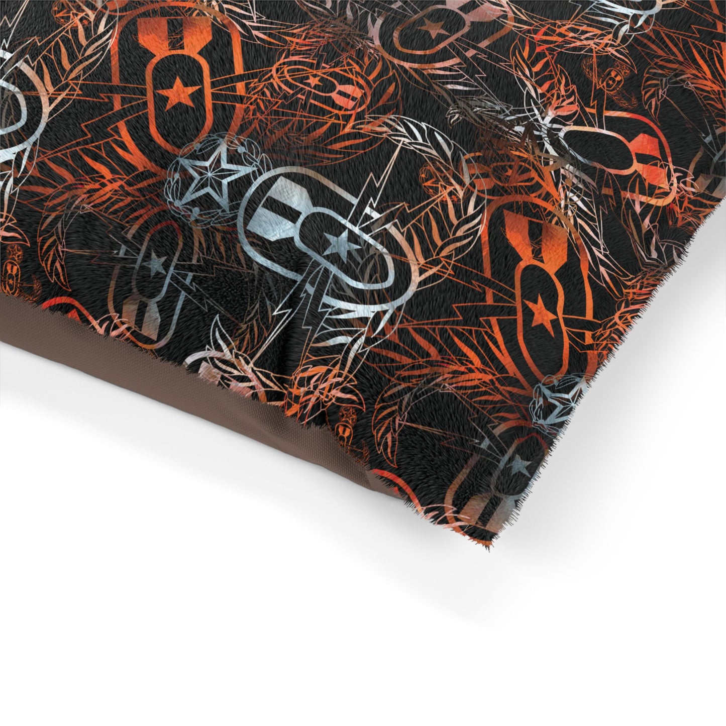 Pet Bed — "It's 5 o'clock Somewhere" (Orange on Black)