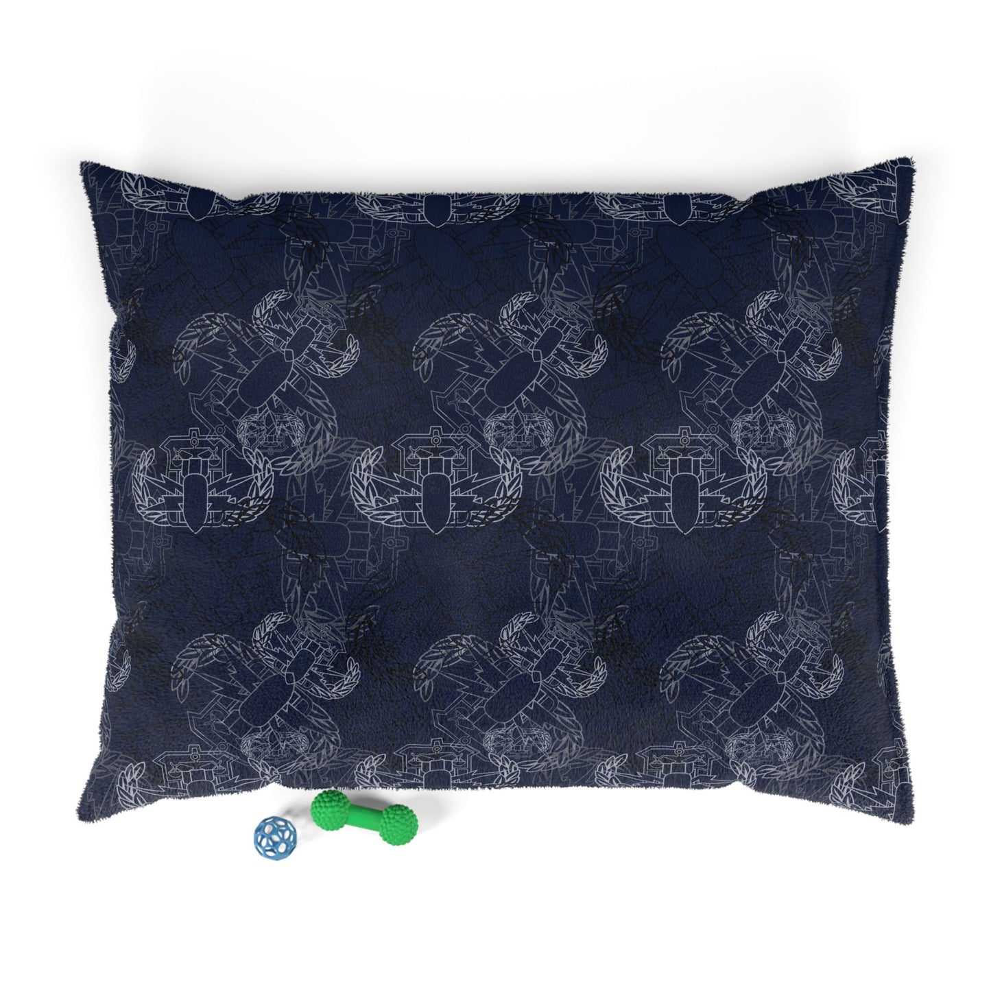 Pet Bed — "It's 5 o'clock Somewhere" PSBT (Blue on Black)