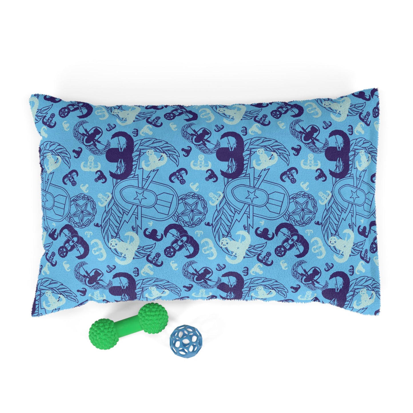 Pet Bed — "EOD Party" (Light Blue)