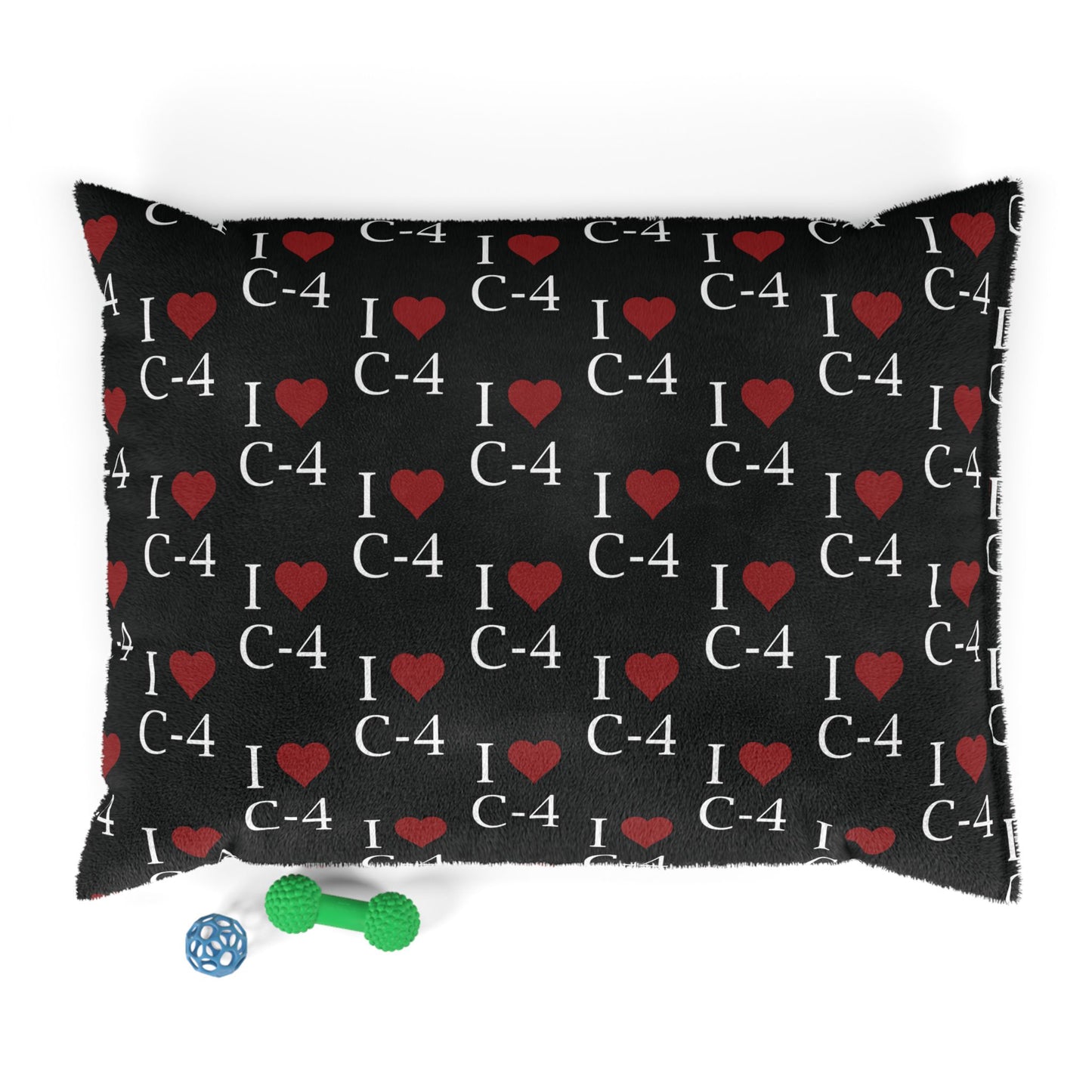 Pet Bed — "I Heart C-4"