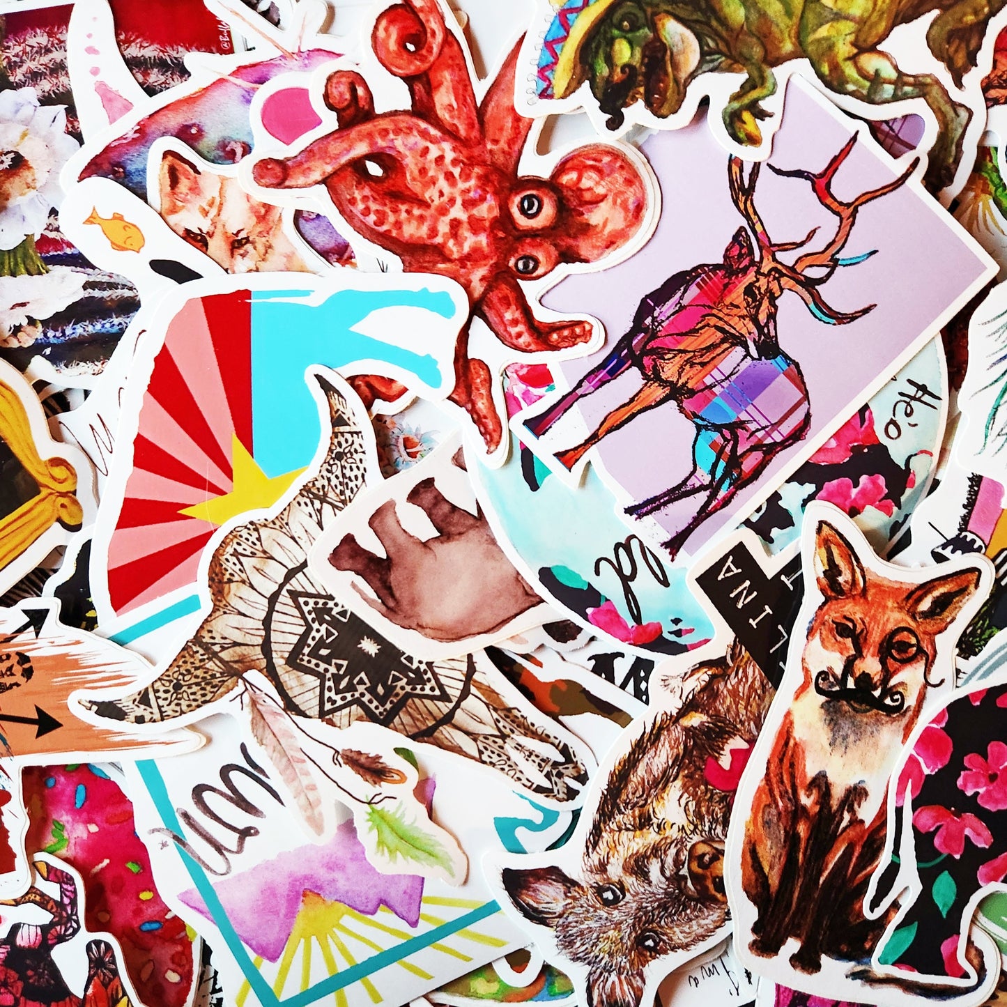 "Mandala White Buffalo" Vinyl Sticker/Decal