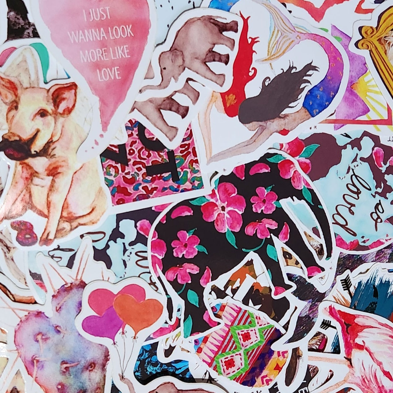 Vinyl Sticker/Decal - "I Just Wanna Look More Like Love"