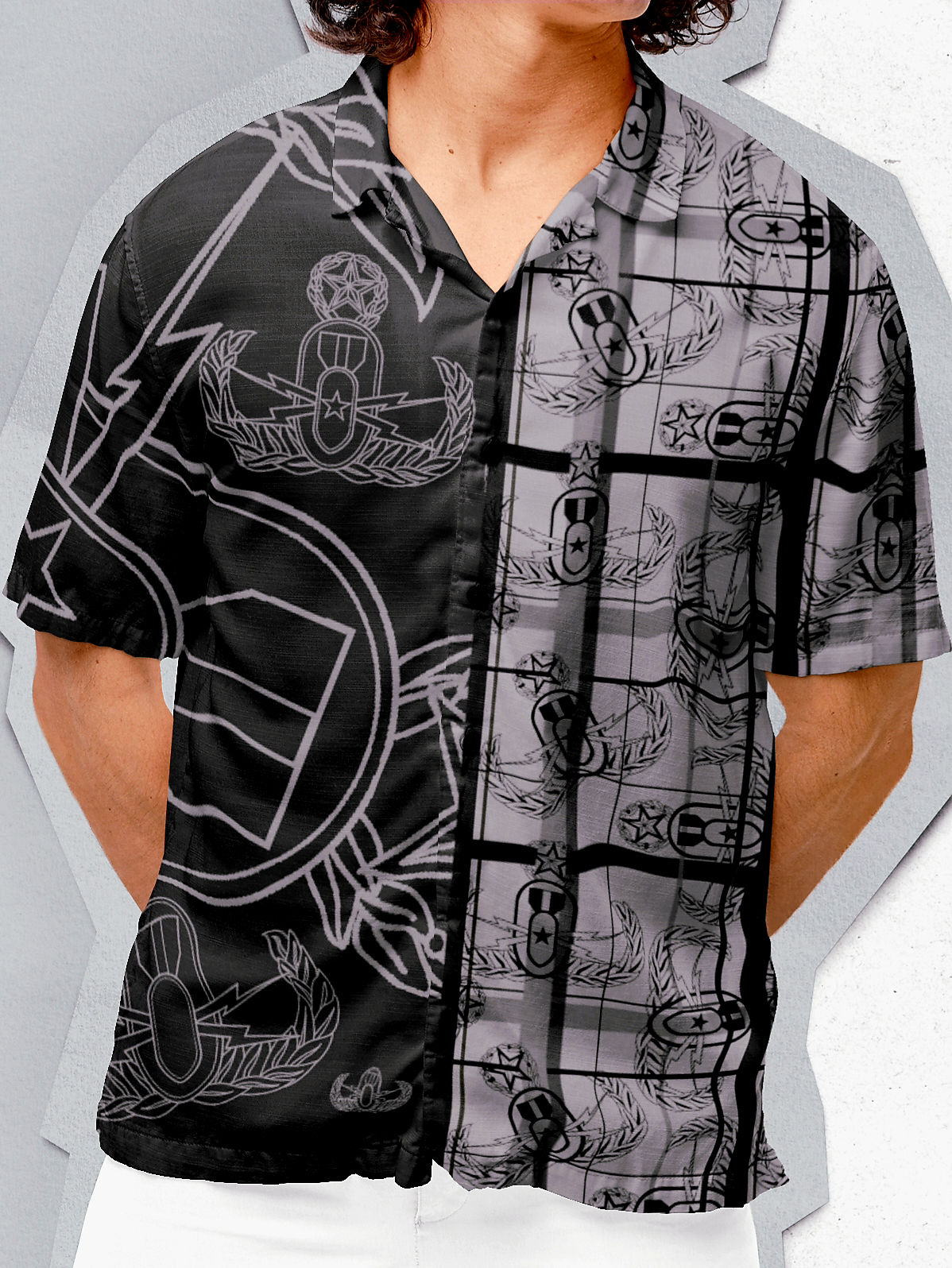 Hawaiian Shirt - "The Crab in Black"