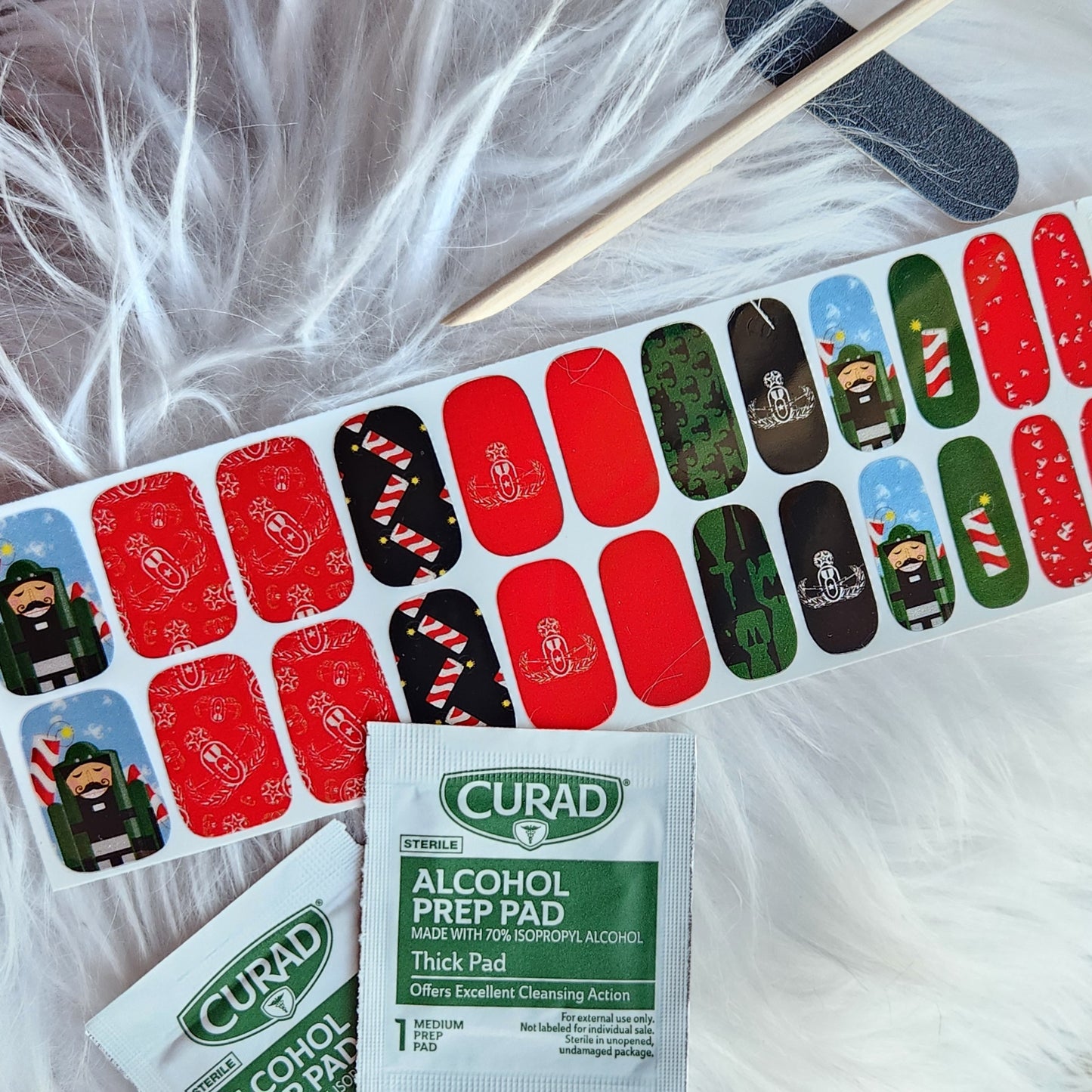 Nail Art Strips - "EOD Nutcracker"