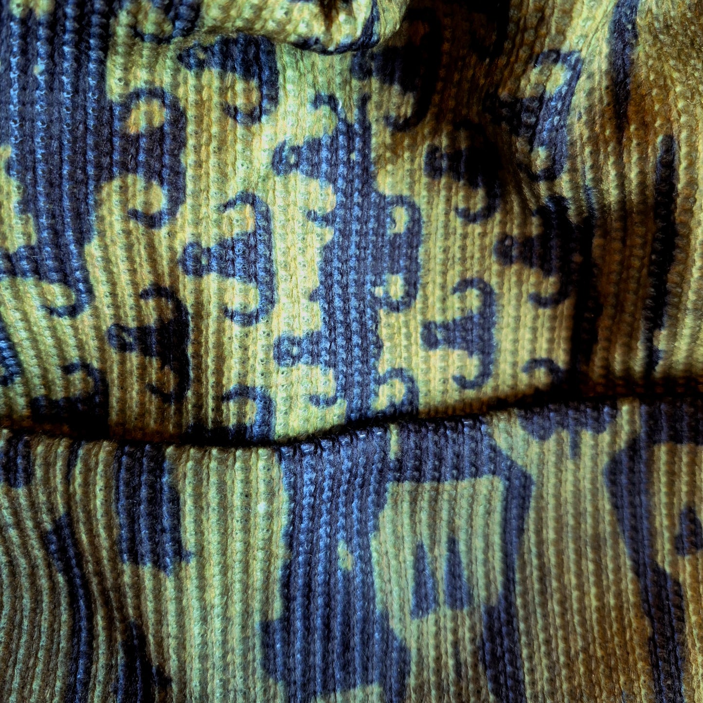 Beanie - "EOD Bomb Flag" (OD Green on Black)