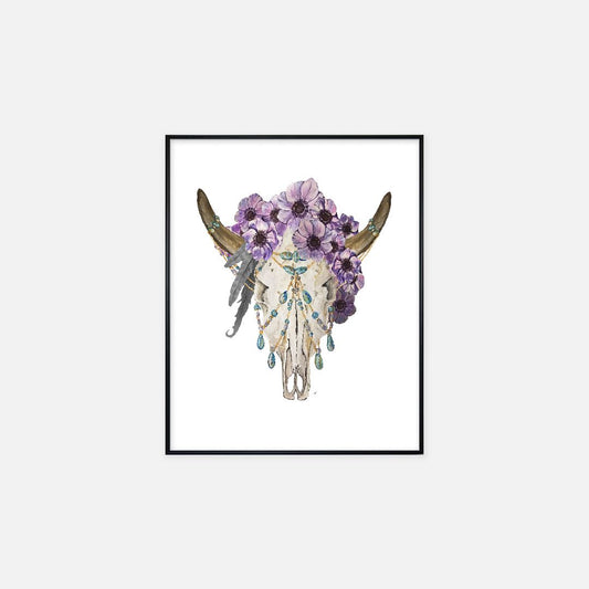"Bohemian Skull" - Print (16" x 20")
