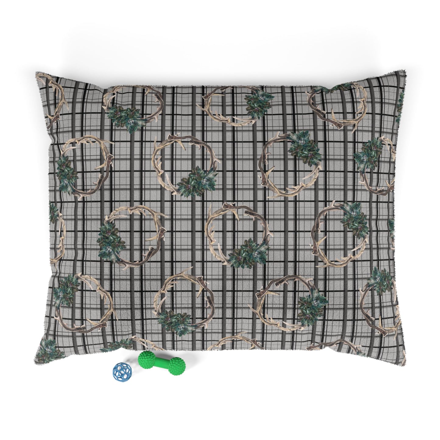 Pet Bed — "Antler Wreath"