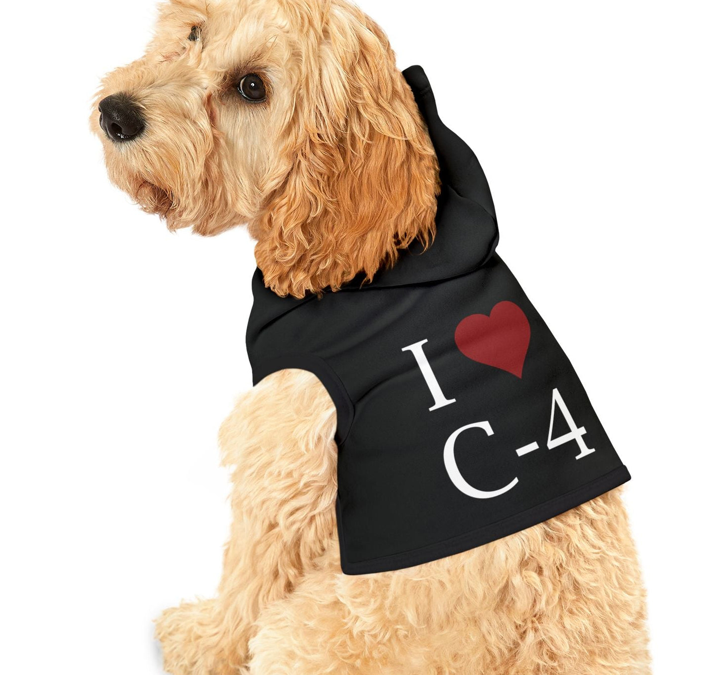 Pet Hoodie — "I Heart C-4"