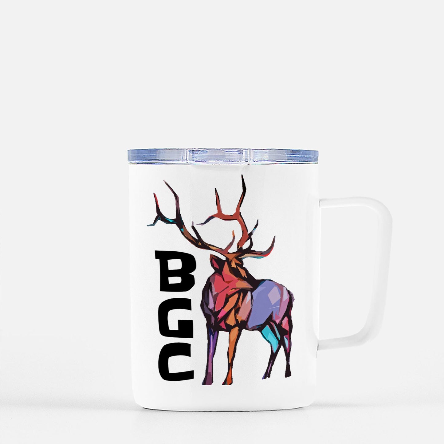 Travel Mug - "Abstract Elk"