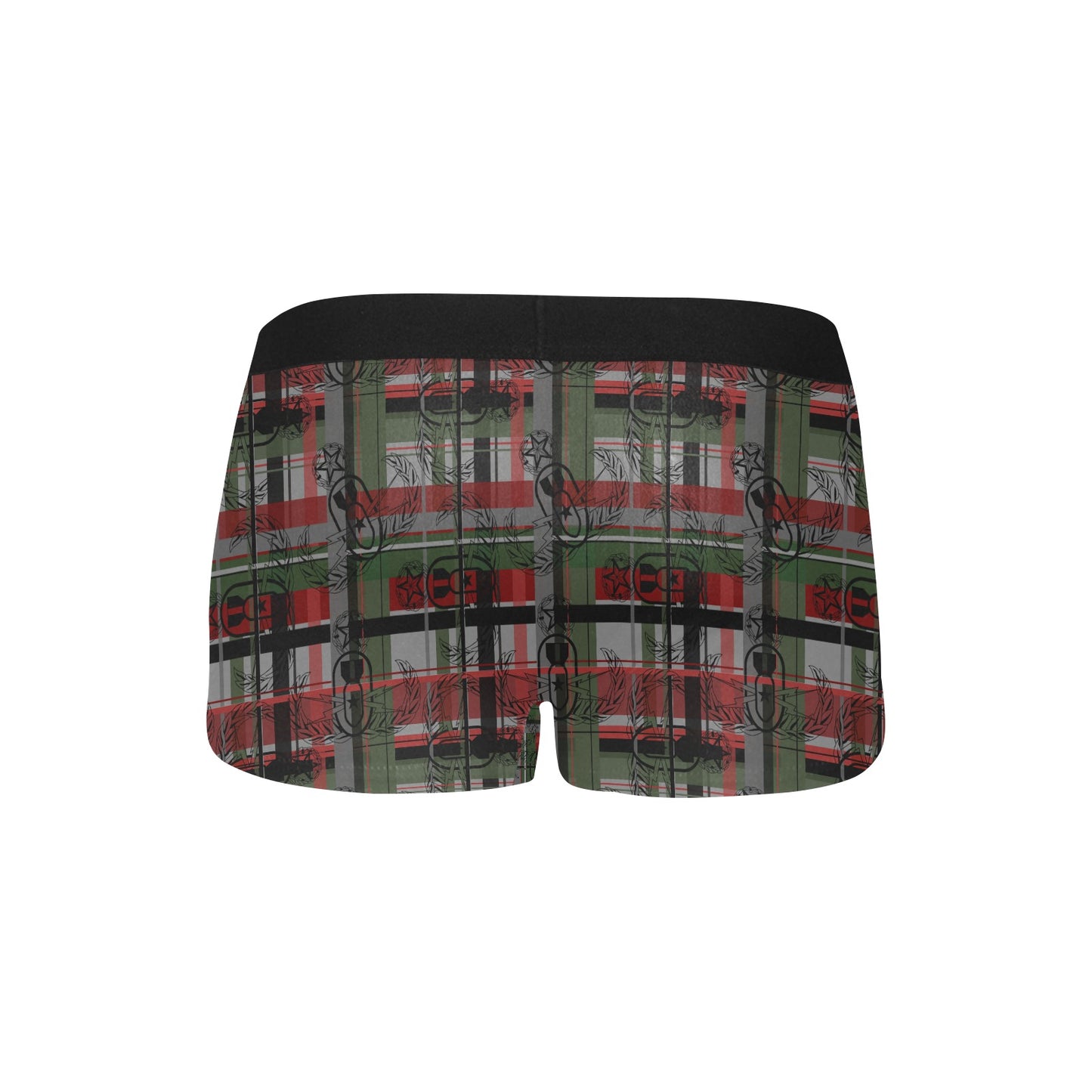 Men's Boxer Briefs with Fly - "EOD Christmas Plaid"
