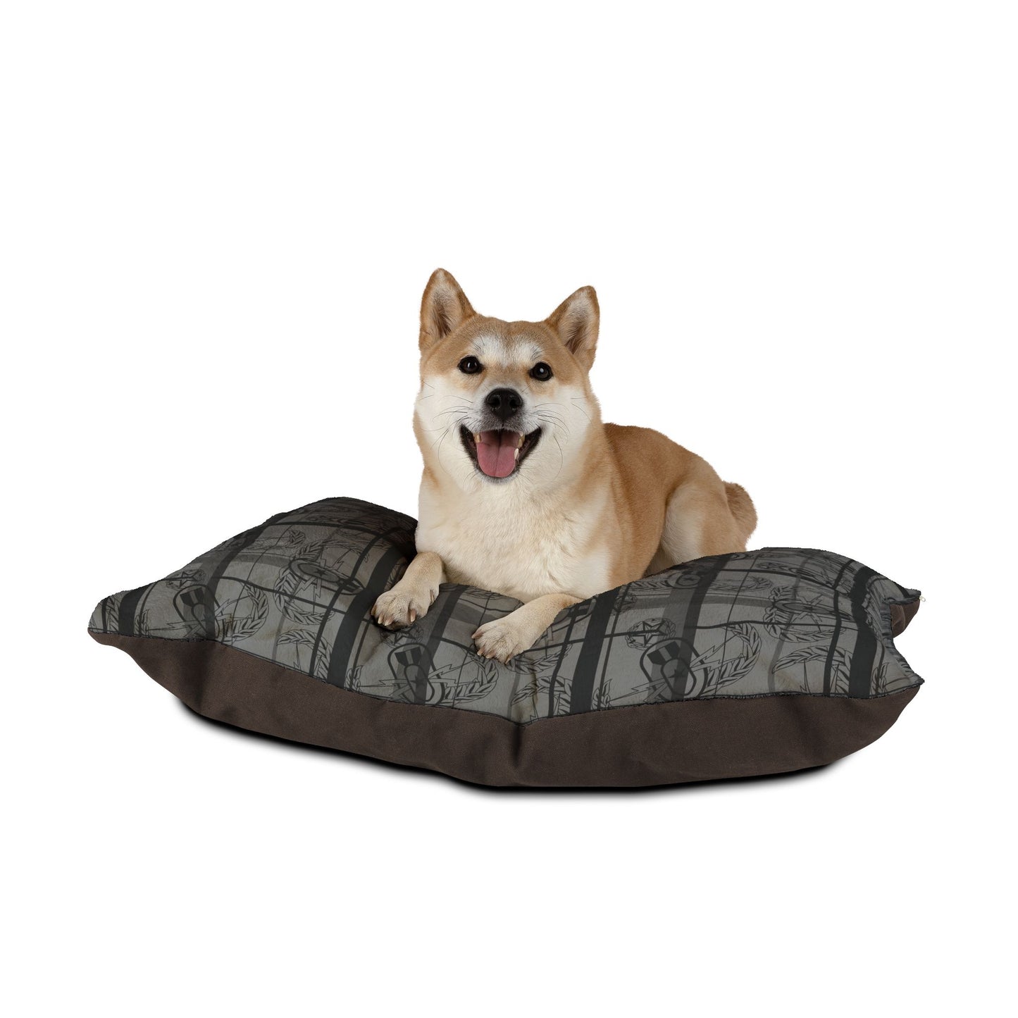 Pet Bed — "EOD Plaid" (Grey)