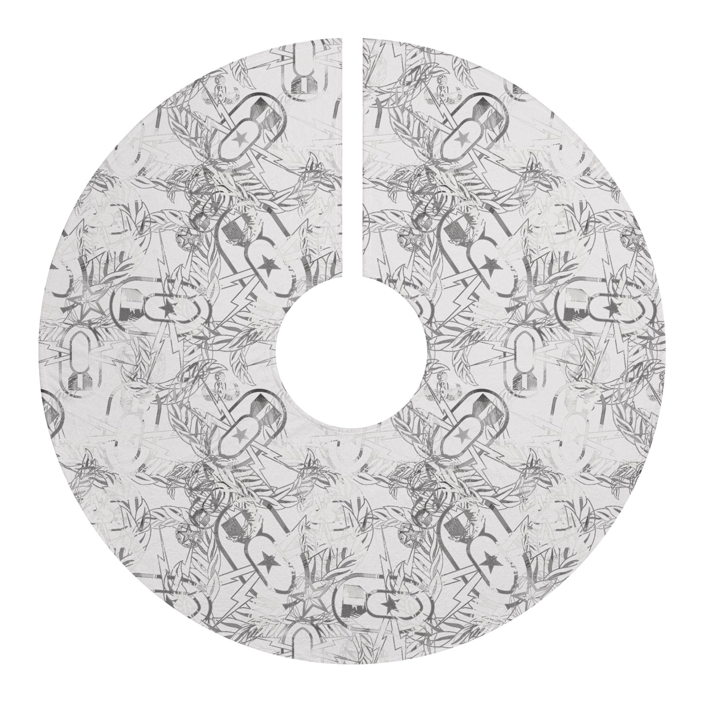 Tree Skirt — "It's 5 o'clock Somewhere" (Silver)
