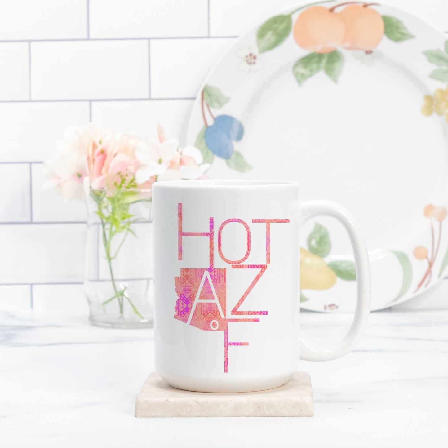 Mug - "Hot AZ F" (Pink Aztec)
