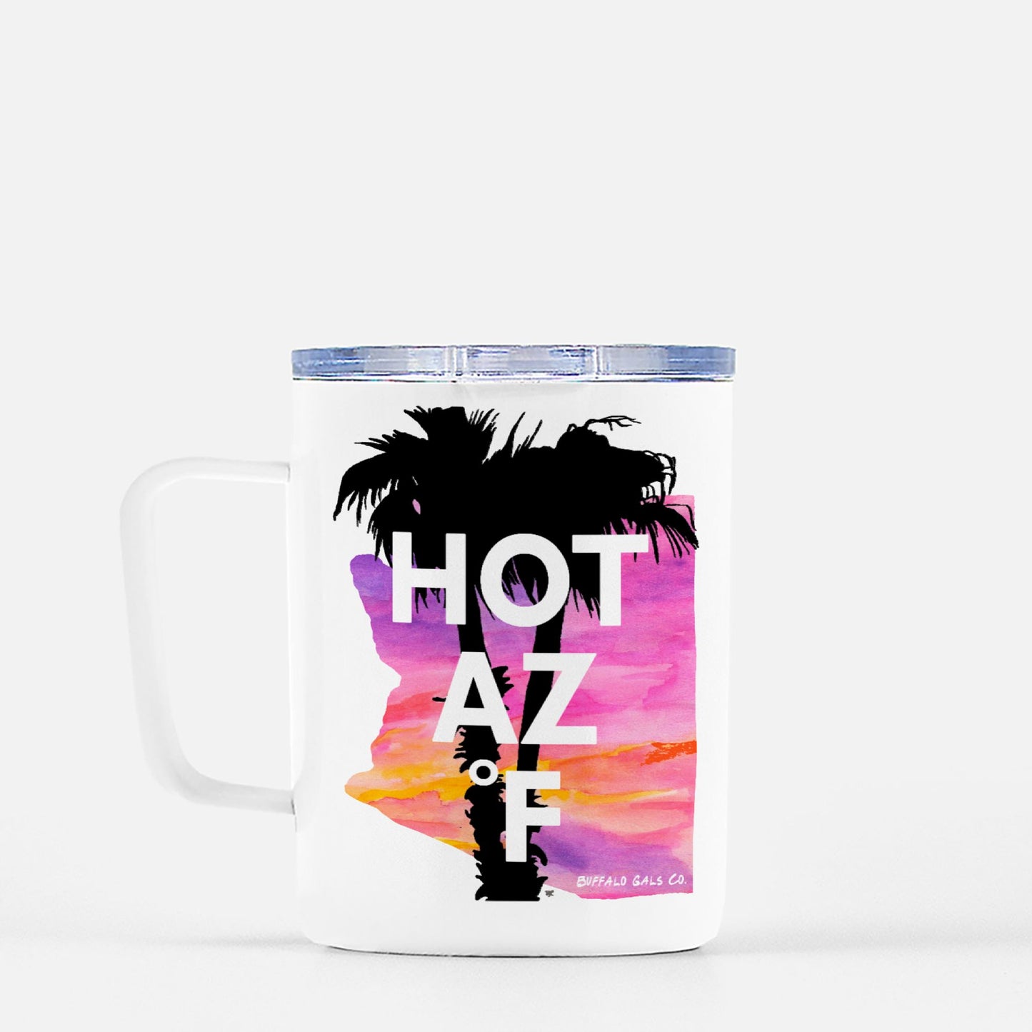 Travel Mug - Hot AZ F (Palm Trees)