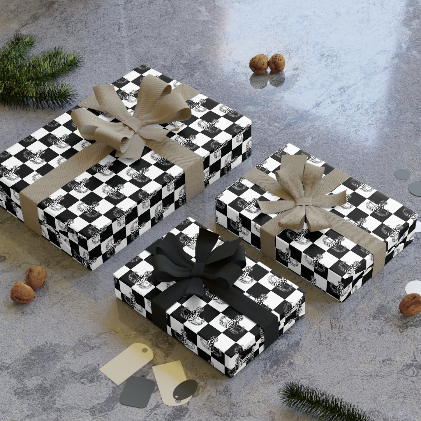Wrapping Paper - "EOD Checkered Flag"