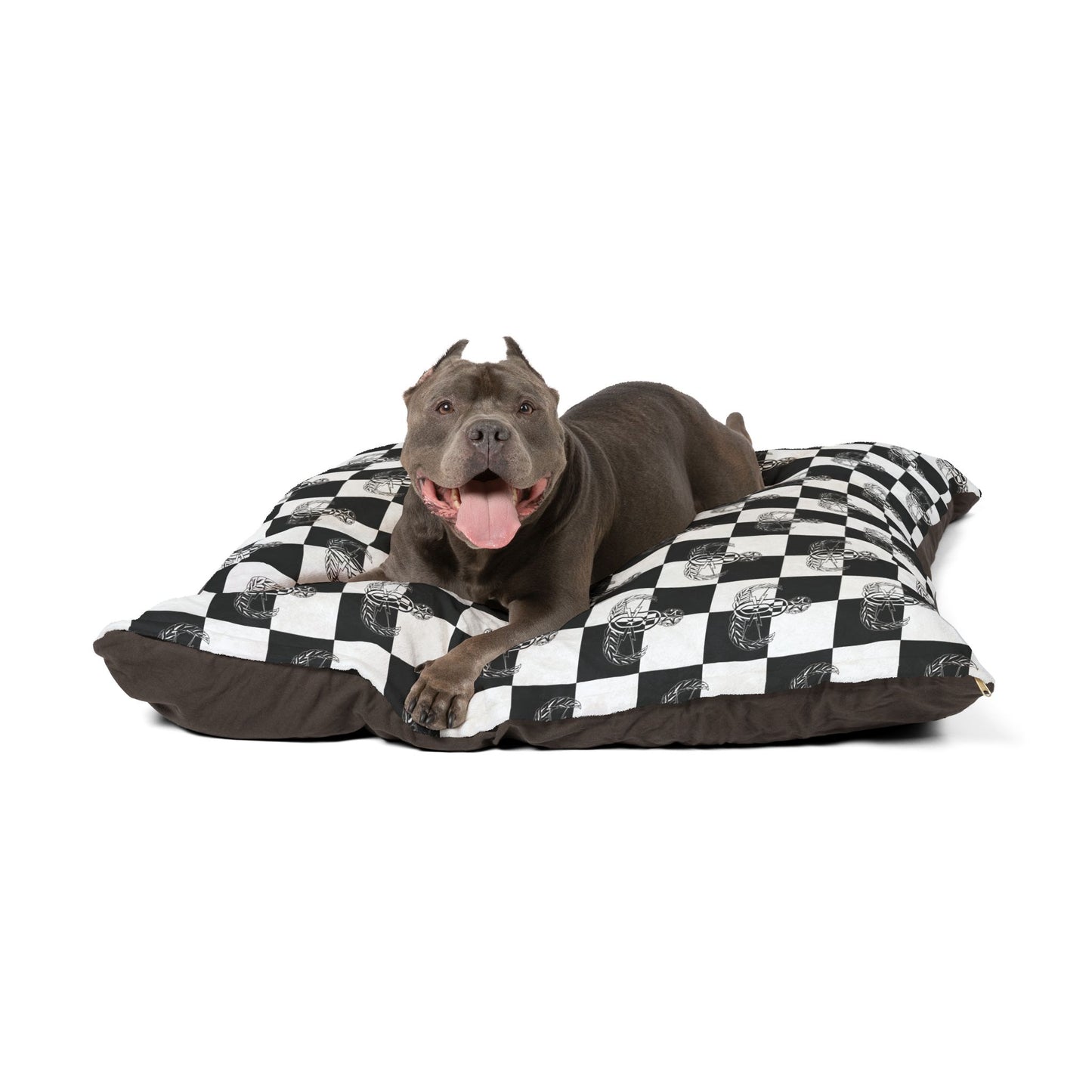 Pet Bed — "EOD Checkered Flag"