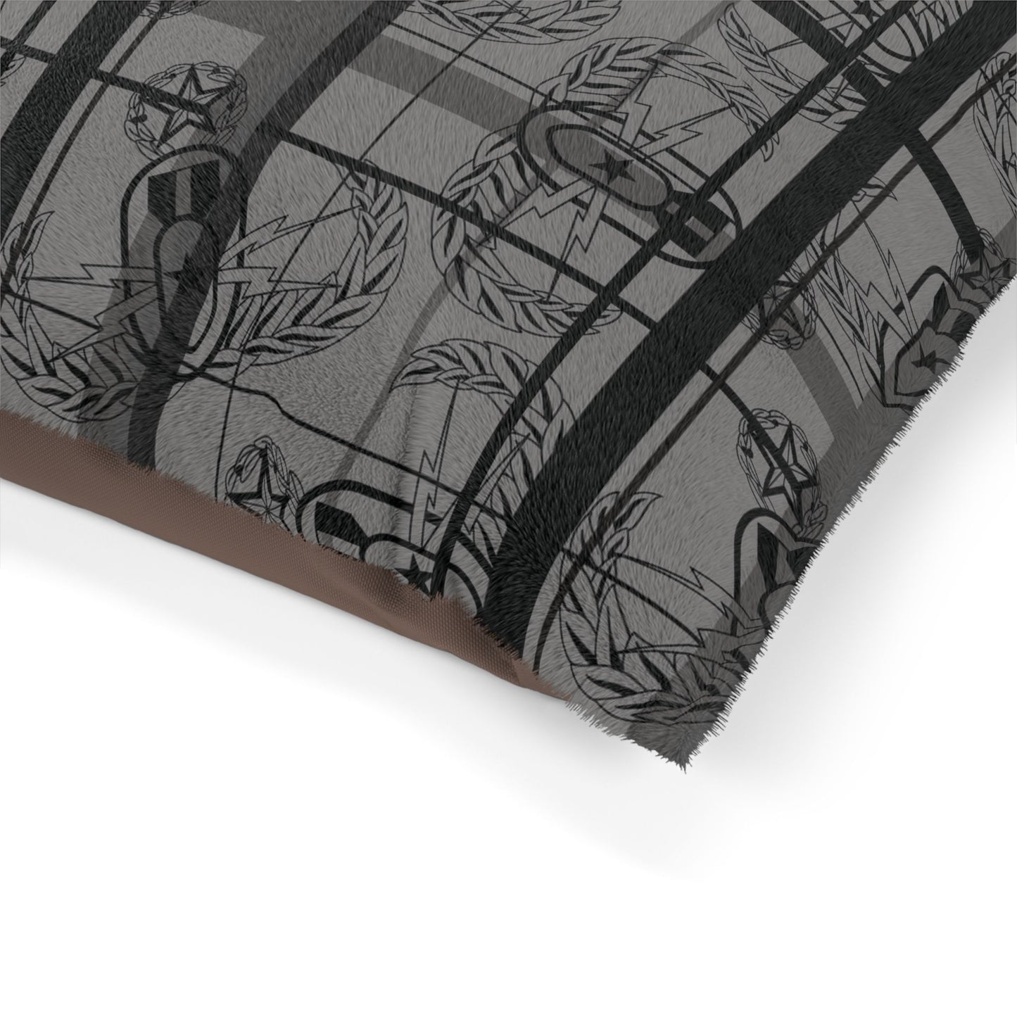 Pet Bed — "EOD Plaid" (Grey)