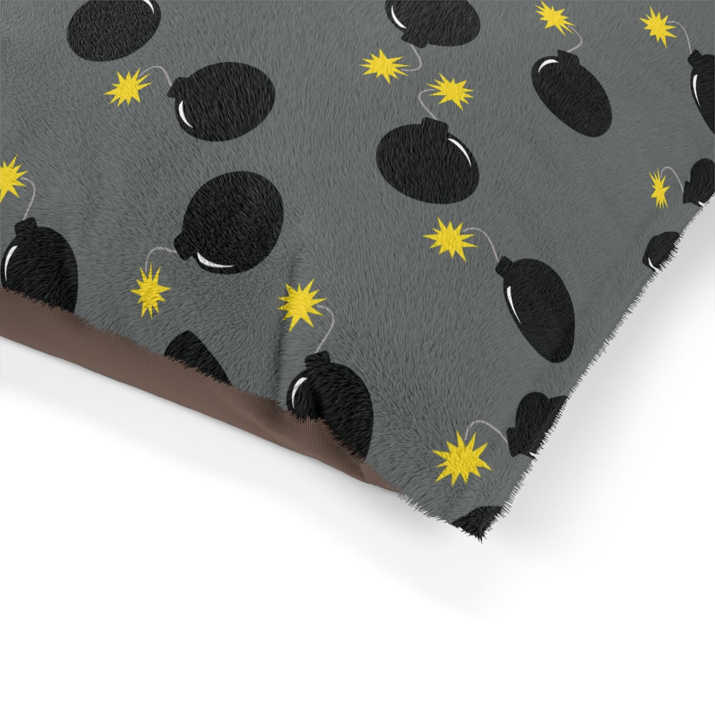Pet Bed — "Old School Bombs" (Grey)