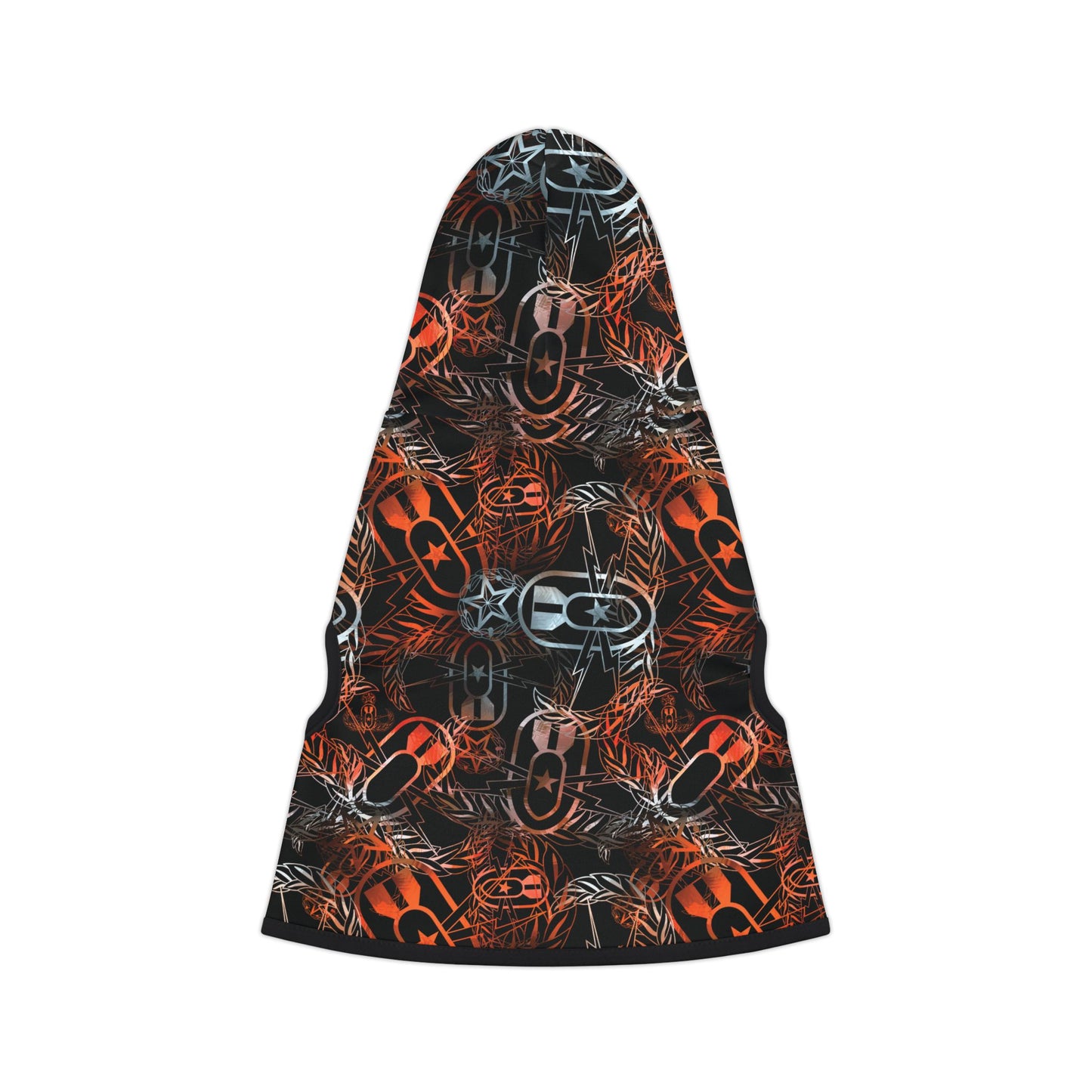 Pet Hoodie — "It's 5 o'clock Somewhere" (Orange on Black)