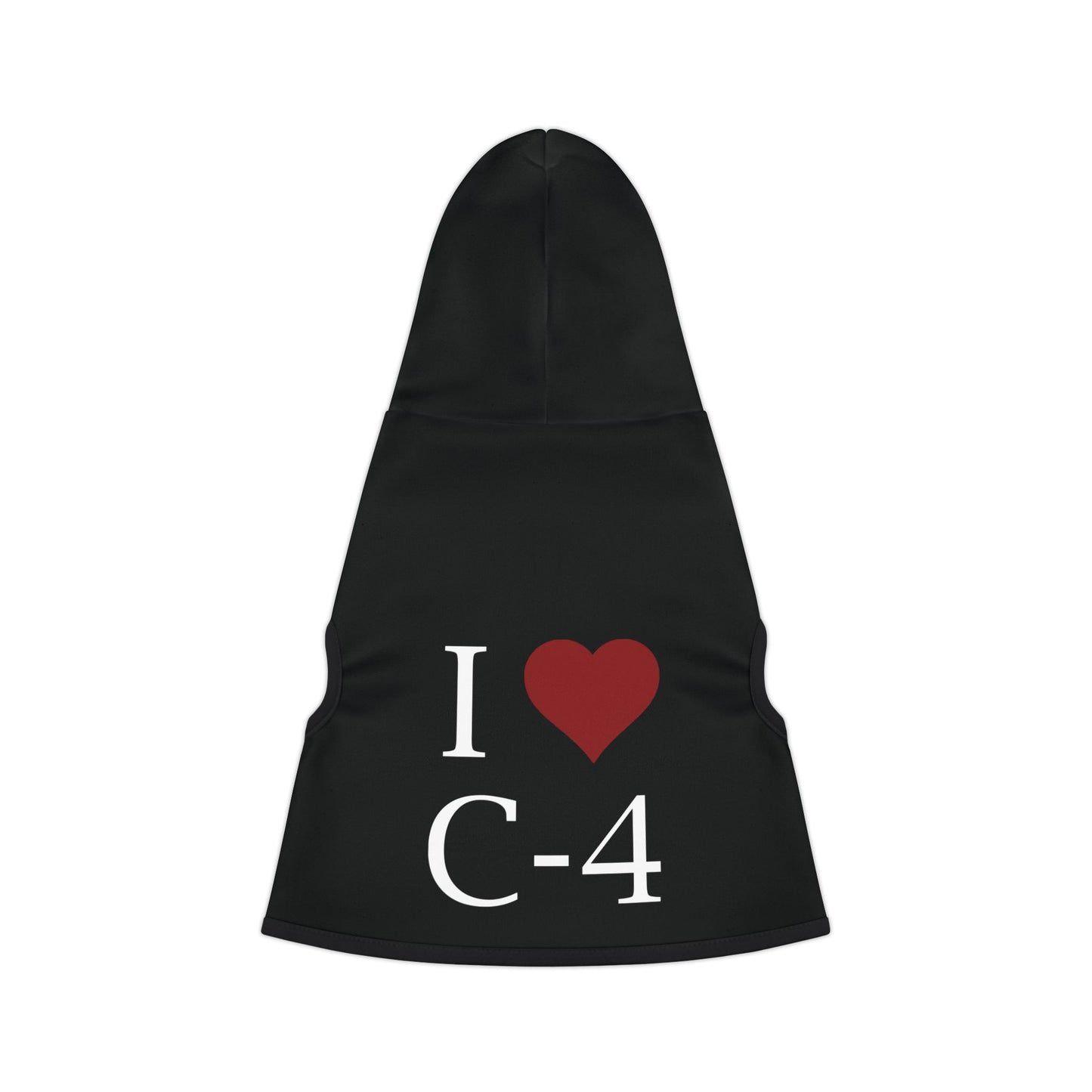 Pet Hoodie — "I Heart C-4"