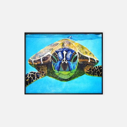 Print (11" x 14") - "Nosey Sea Turtle"