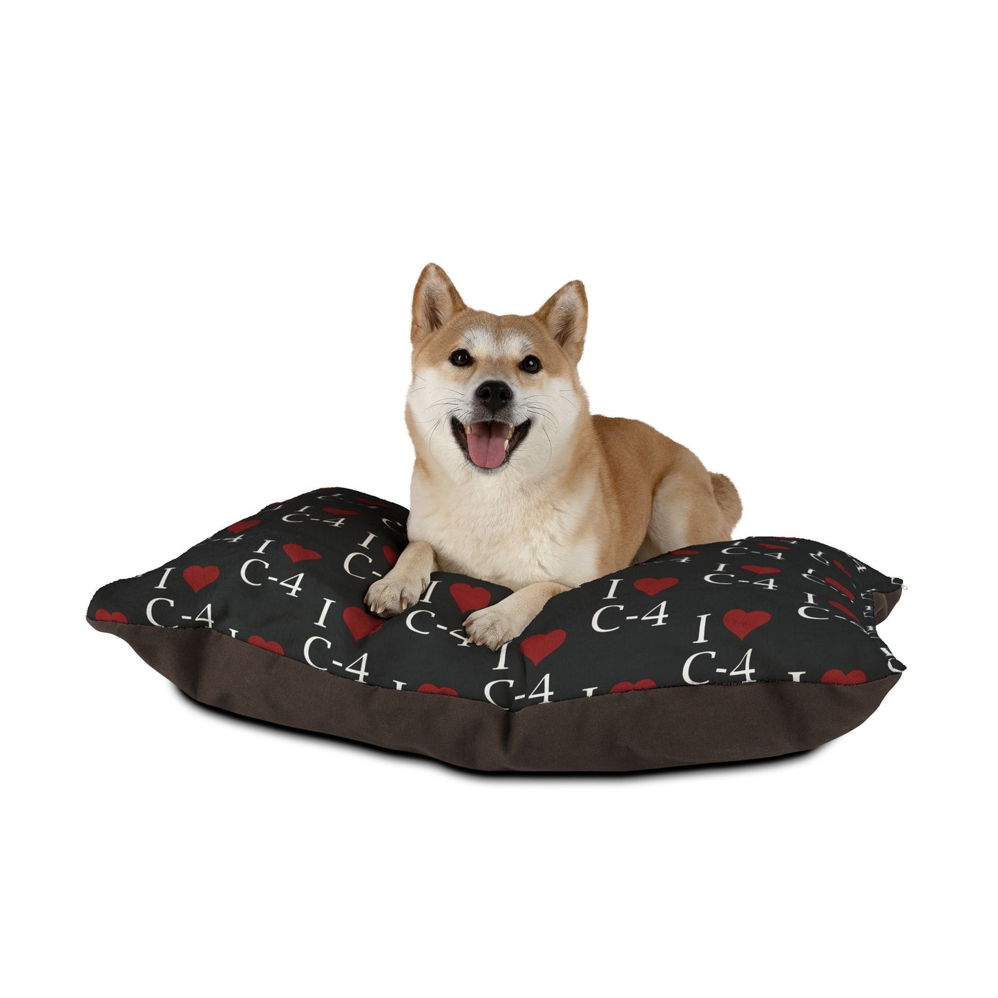 Pet Bed — "I Heart C-4"