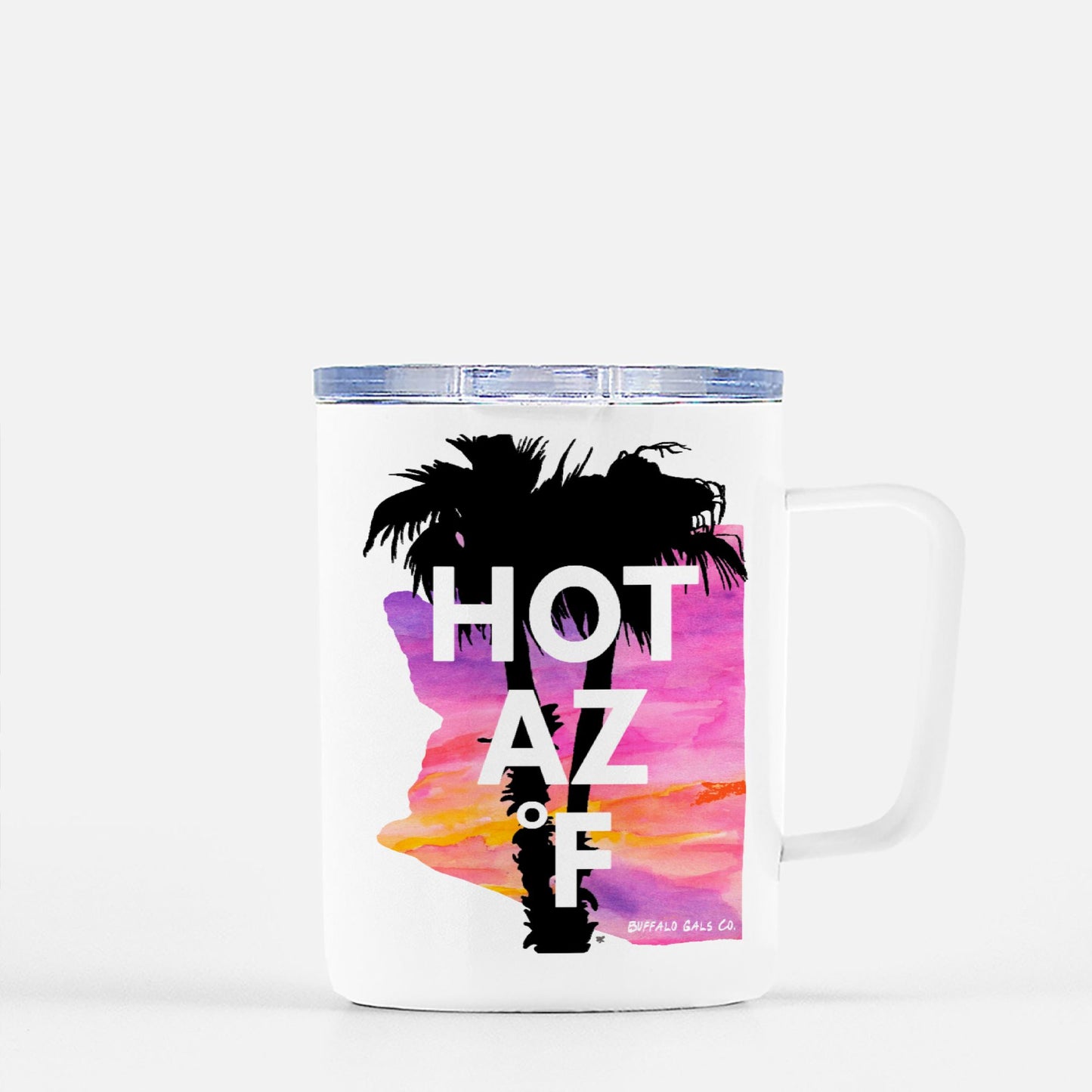 Travel Mug - Hot AZ F (Palm Trees)