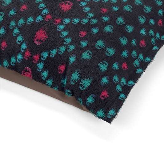 Pet Bed — "PSBT Aztec" (Pink & Turquoise)