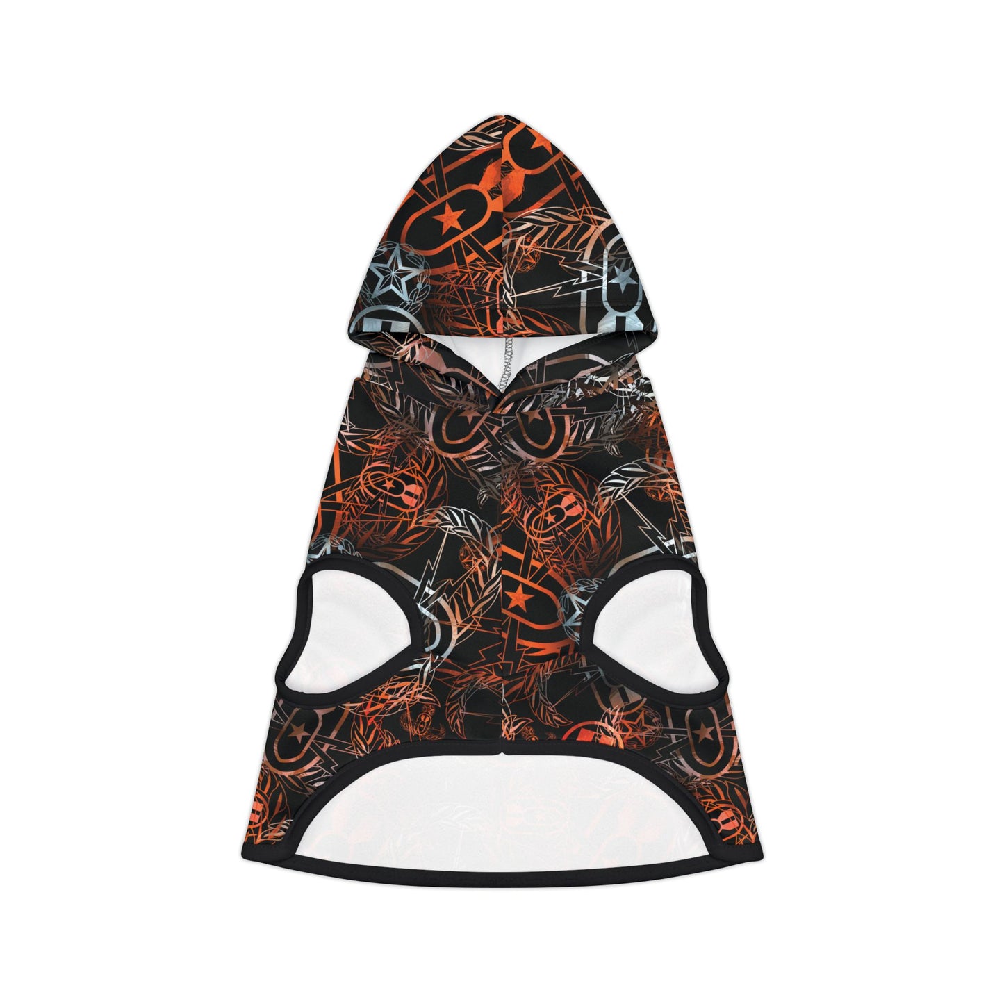 Pet Hoodie — "It's 5 o'clock Somewhere" (Orange on Black)