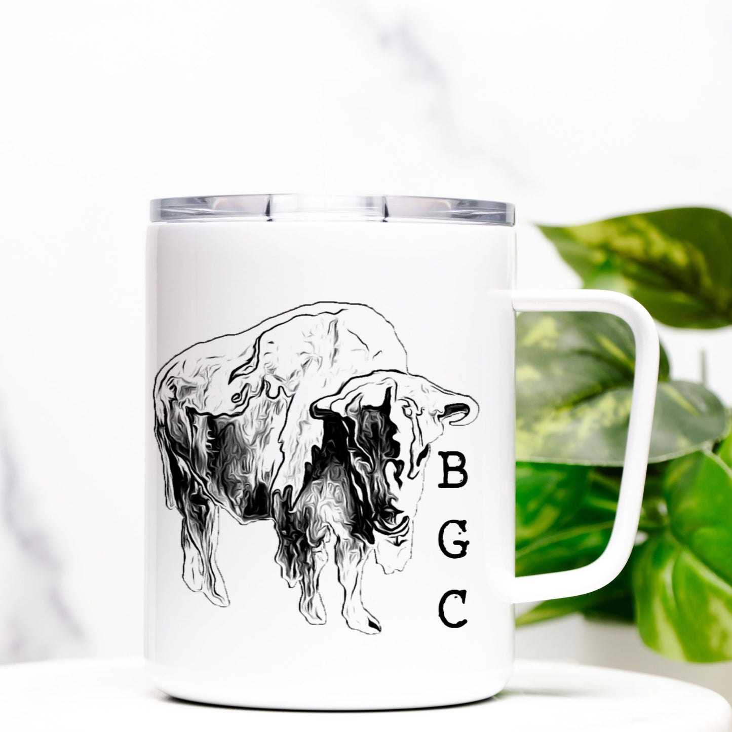 Travel Mug - "Melting Bison"