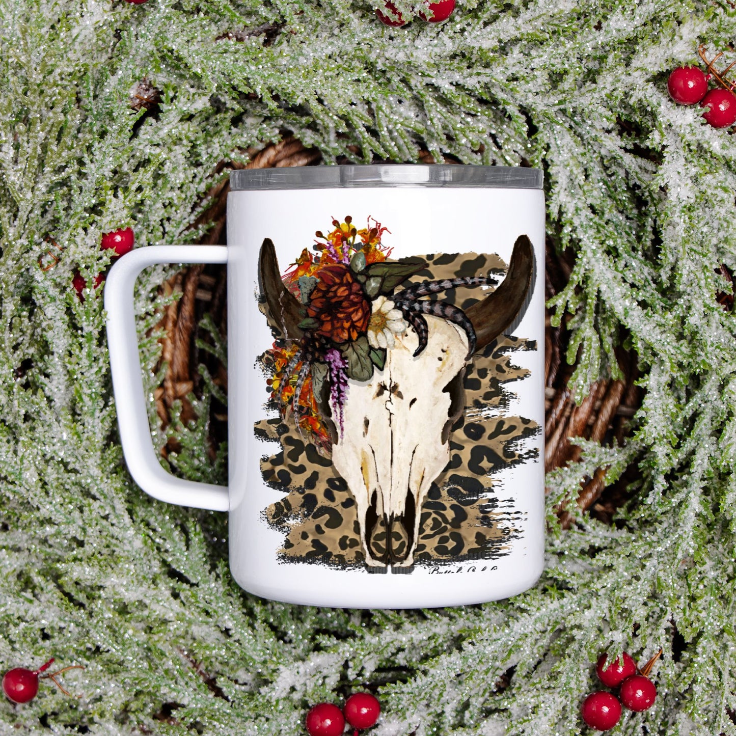 Travel Mug - "Gypsy Skull"