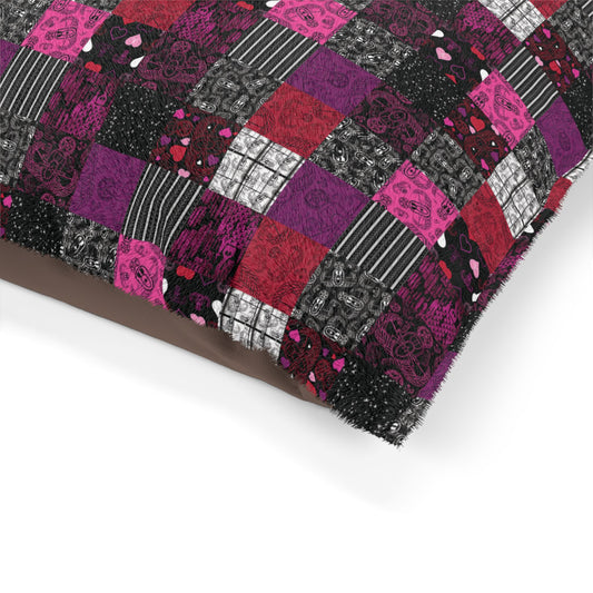 Pet Bed — "EOD Patchwork" (Pinks)