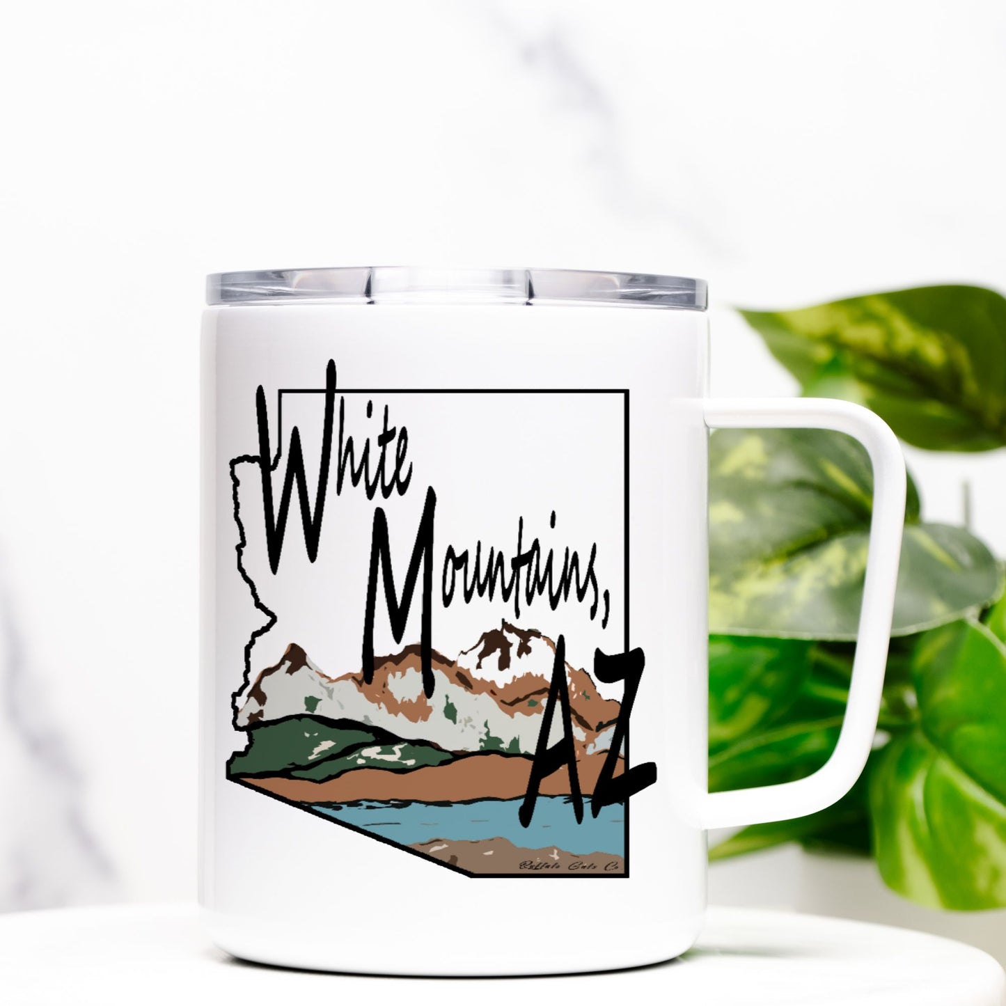 Travel Mug - "White Mountains, AZ"