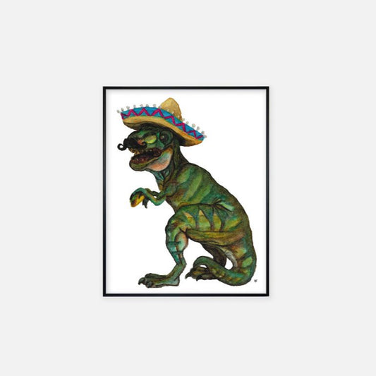 Print (11" x 14") - "Taco Dino"