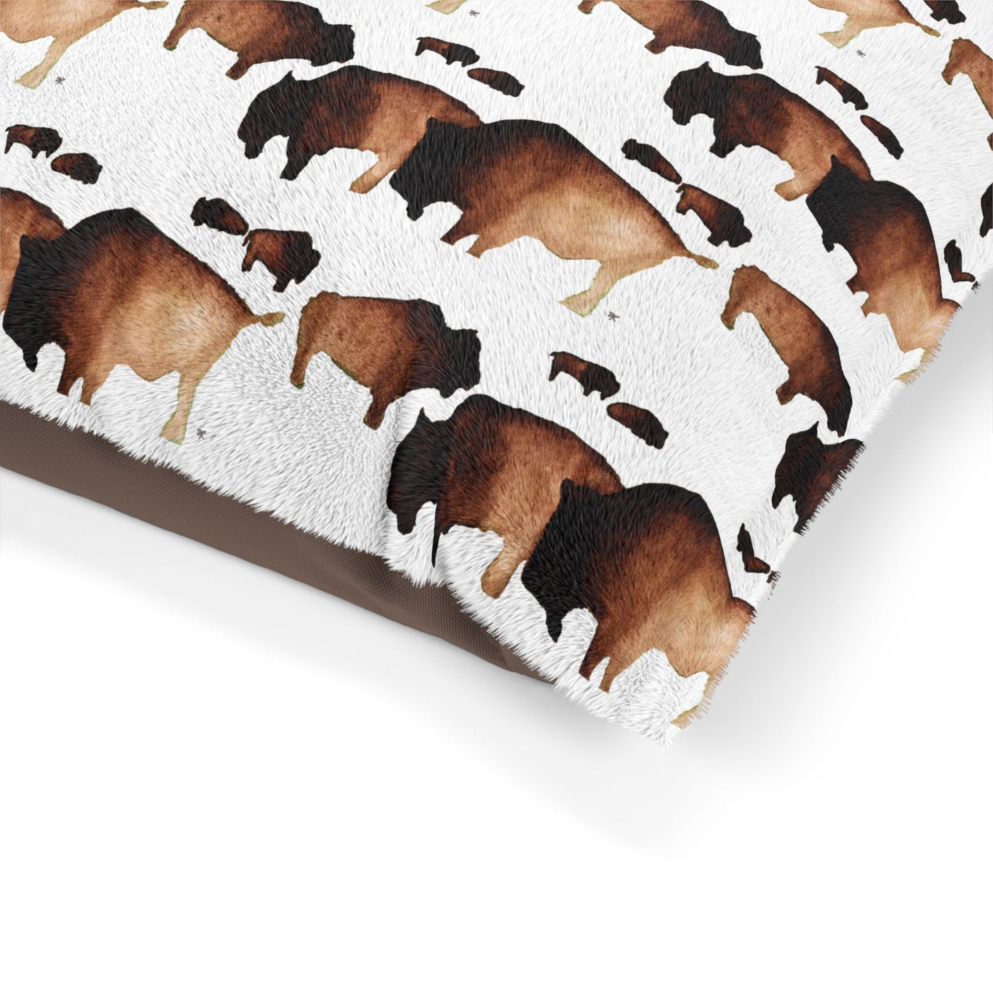 Pet Bed — "Bison Herd"