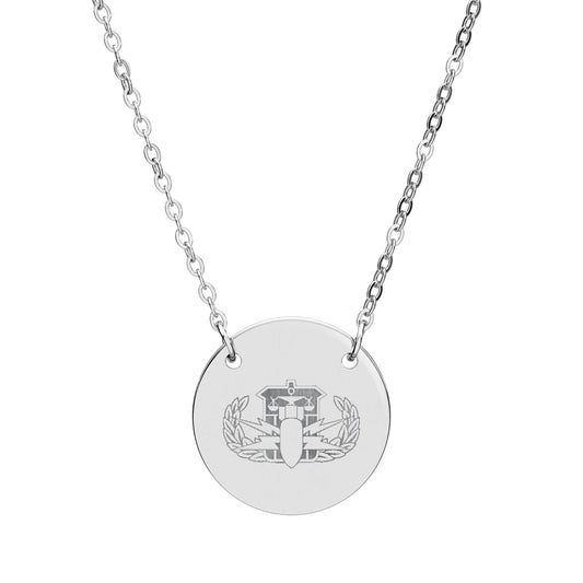 Engraved Circle Necklace — "PSBT Badge"