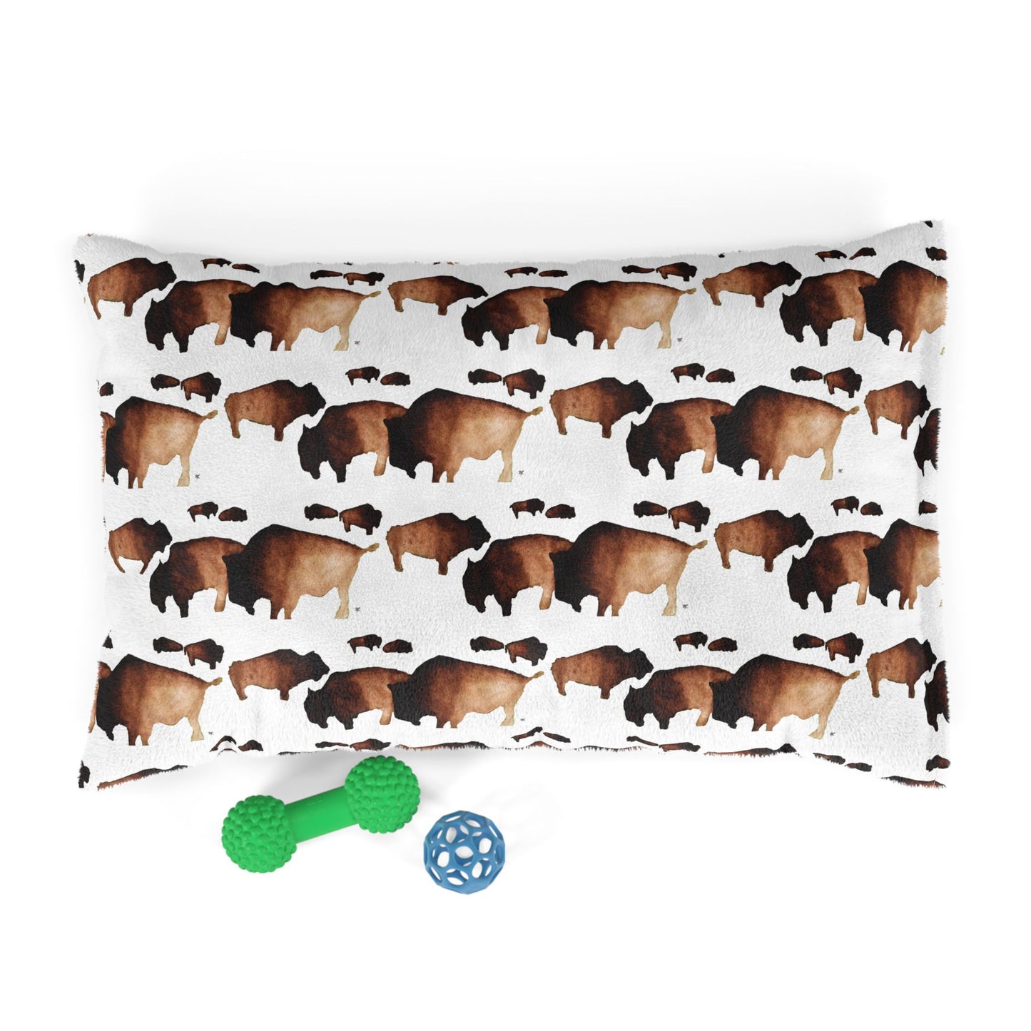 Pet Bed — "Bison Herd"