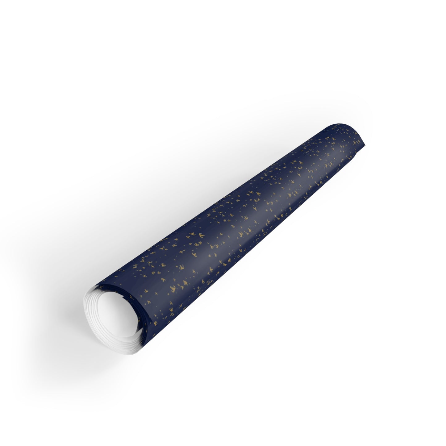 Wrapping Paper - "EOD Mixed Badges" (Gold on Dark Blue)
