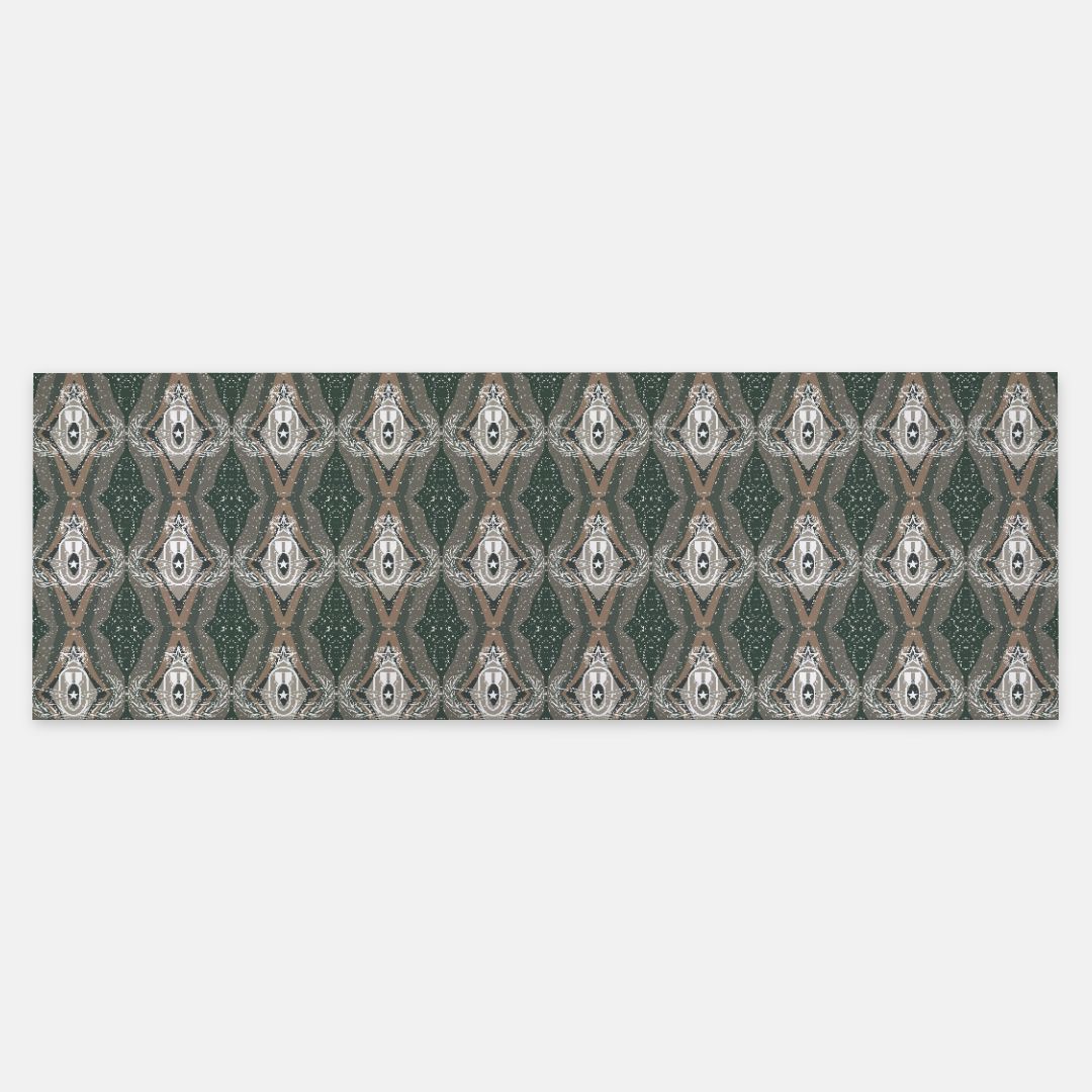 Pashmina Scarf - "Mid Century Modern EOD" (Green)
