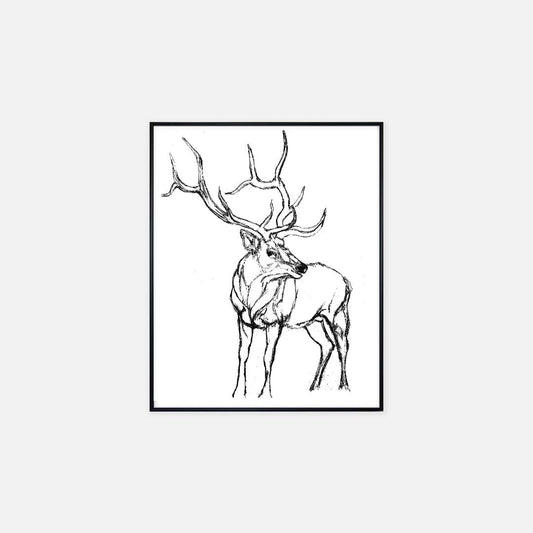 Print (16" x 20") - "Elk"