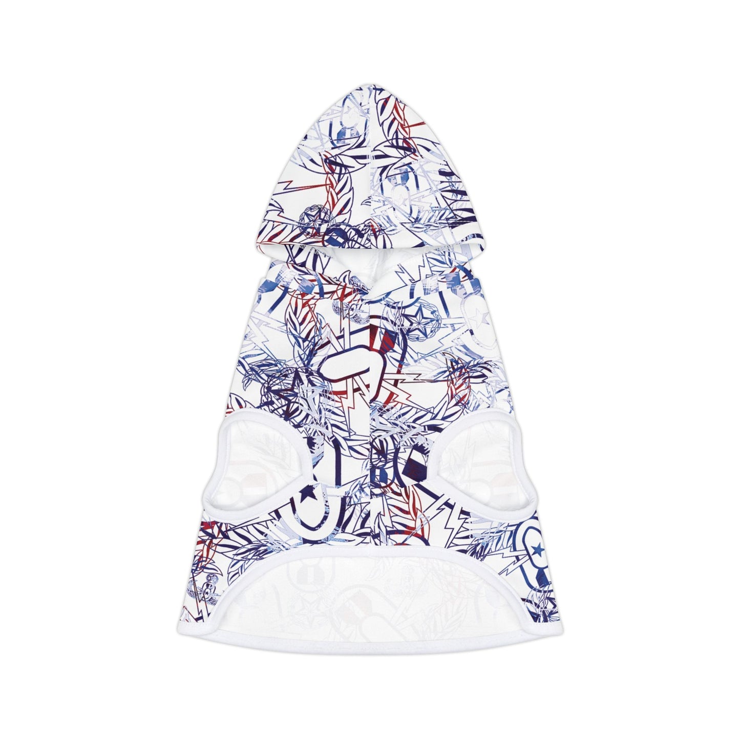 Pet Hoodie — "It's 5 o'clock Somewhere" (Red, White, & BOOM!)