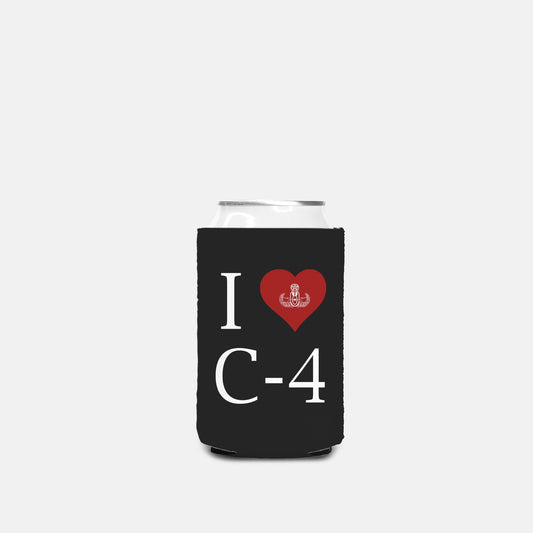 Print On Demand - Can Cooler - "I Heart C-4"