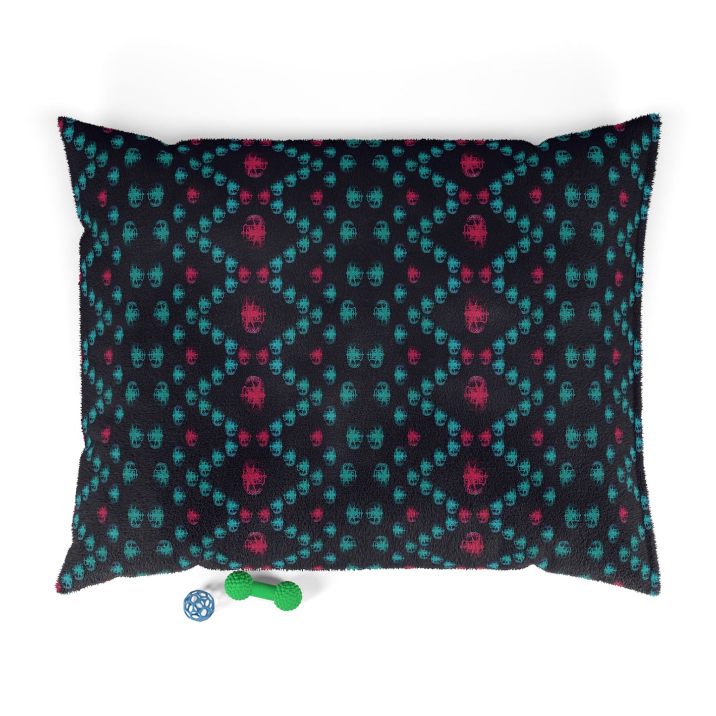 Pet Bed — "PSBT Aztec" (Pink & Turquoise)