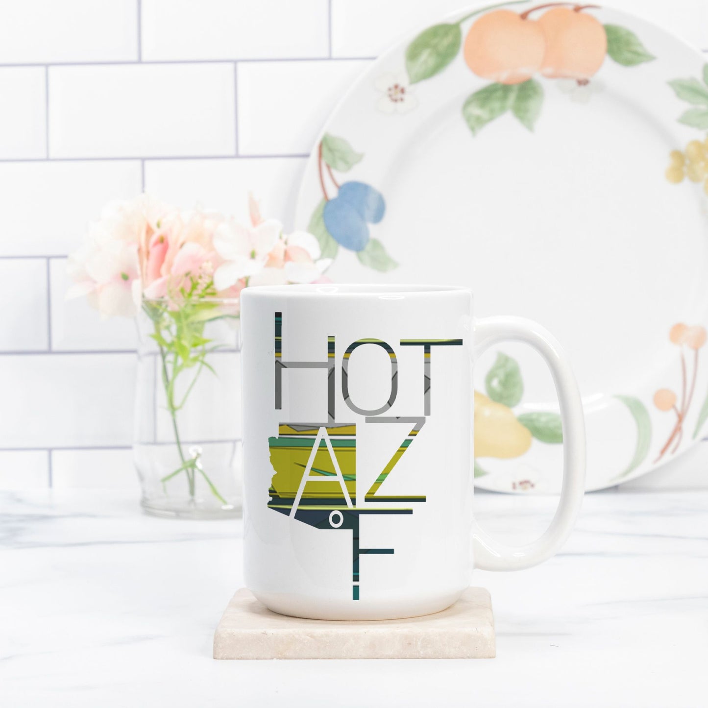 Mug - "Hot AZ F" (Chartreuse)