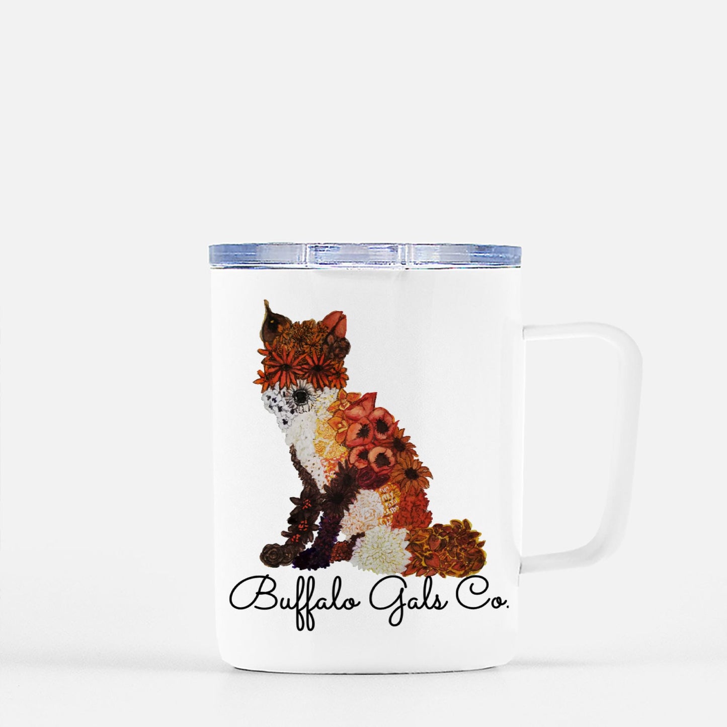 Travel Mug - "Floral Fox"