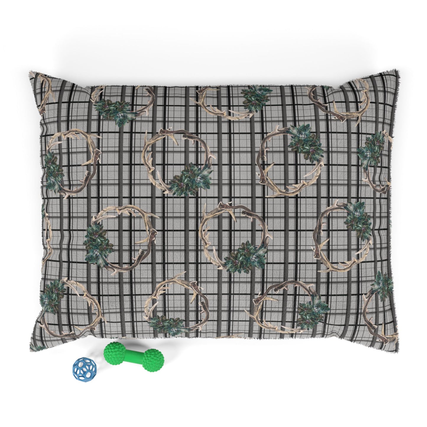 Pet Bed — "Antler Wreath"