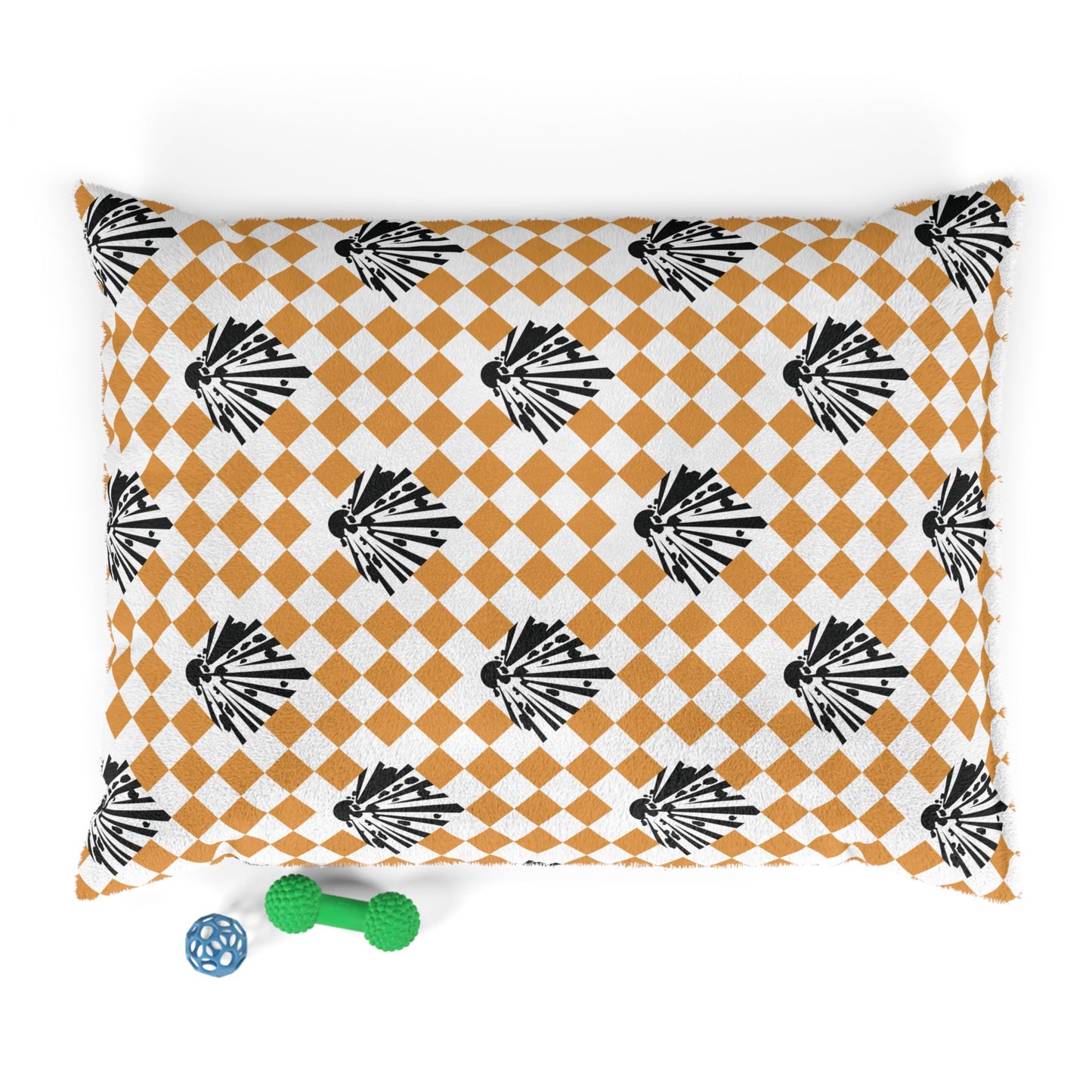 Pet Bed — "Hazard Placard Harlequin"